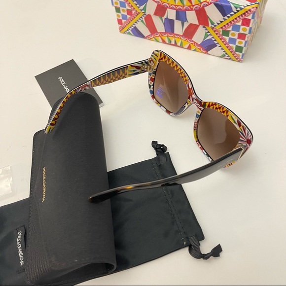 Dolce and Gabbana 54mm Gradient Butterfly Sunglasses Havana / Brown Gradient - Picture 7 of 15